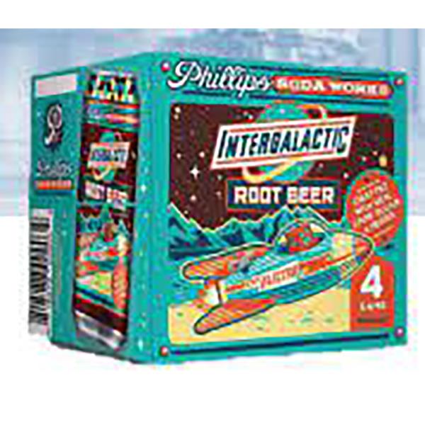 PHILLIPS NTERGALACTIC ROOT BEER 4 PACK