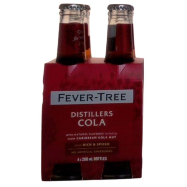 FEVER TREE DISTILLERS COLA 4PK 200ML