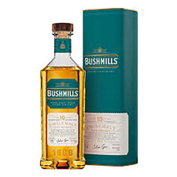 BUSHMILLS SINGLE MALT WHISKEY - 10YR