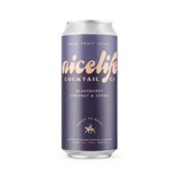 NICELIFE BLACKBERRY COCONUT VODKA CAN
