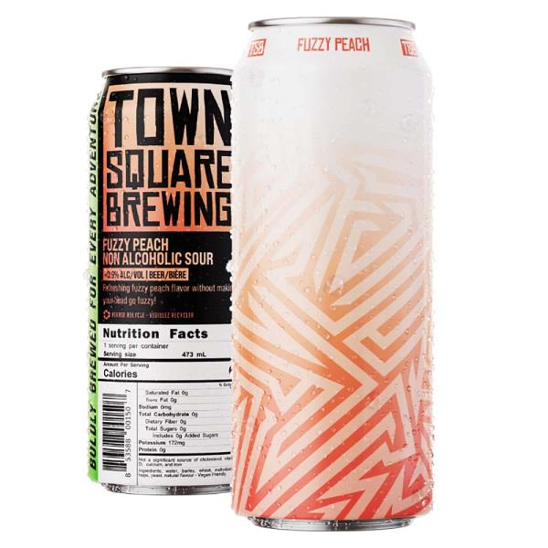 TOWN SQ FUZZY PEACH NON ALCOHOLIC SOUR