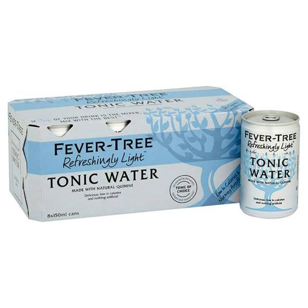 FEVER TREE TONIC WATER LIGHT 8X150ML