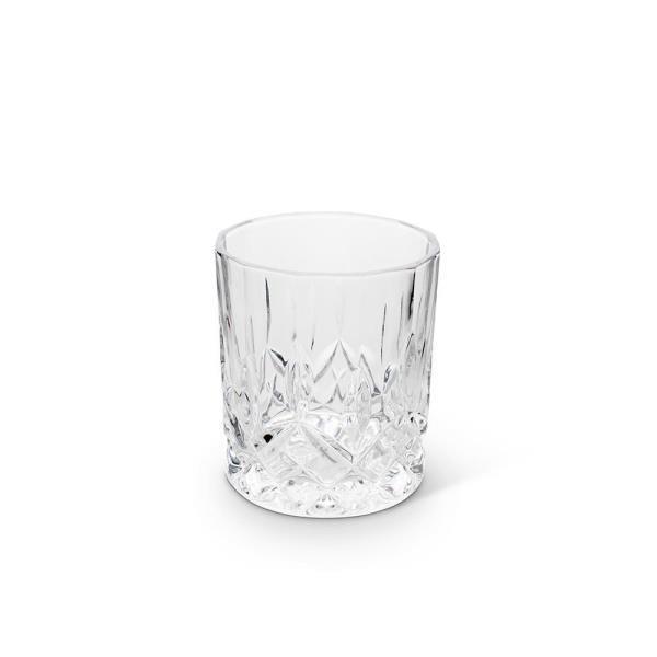 SET OF 2 AZTEC DOUBLE ROCKS GLASS 10OZ