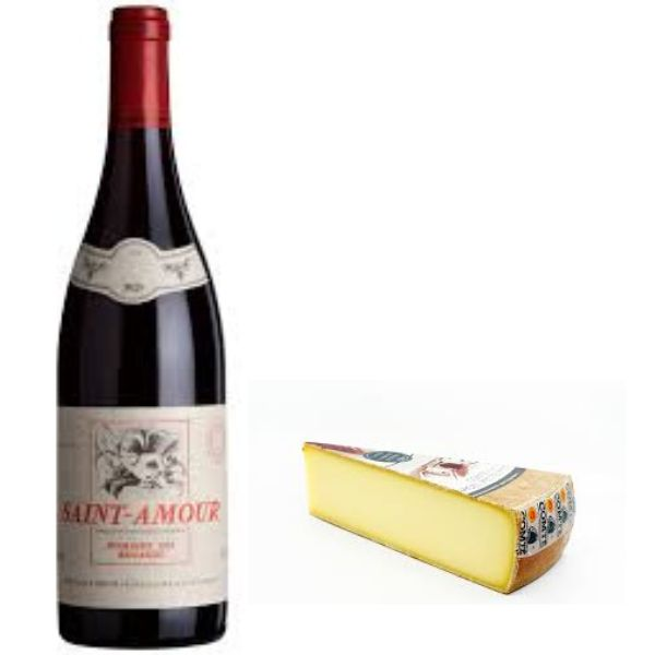 BOTTLE OF RED WINE & CHEESE 1