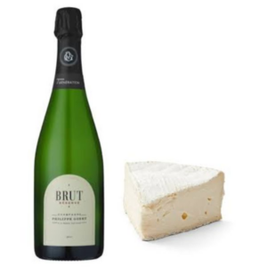 BOTTLE OF CHAMPAGNE & CHEESE