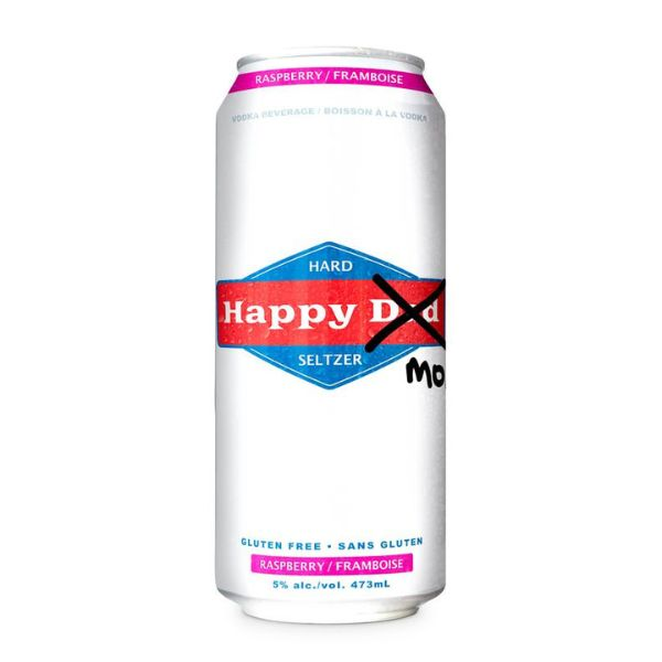 HAPPY DAD HARD SELTZER RASPBERRY 473ML