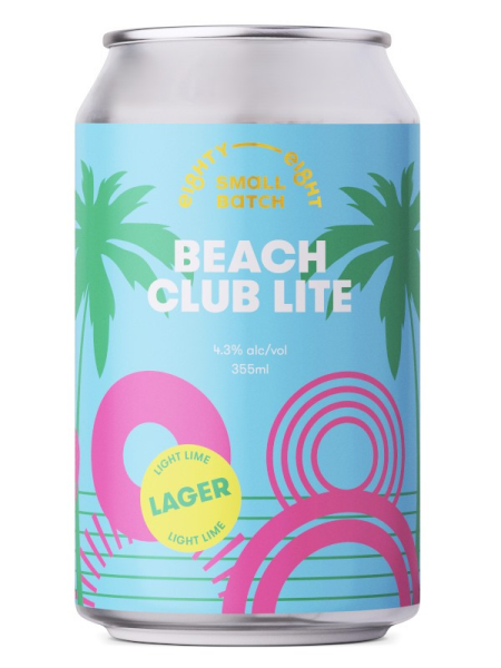 '88 BEACH CLUB LITE LAGER 355ML CLS